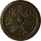 Ekena Millwork Swindon Ceiling Medallion (Fits Canopies up to 2 7/8"), Hand-Painted Green Gold, 16 7/8"OD x 1 1/2"P CM16SWGGS - alternate 1